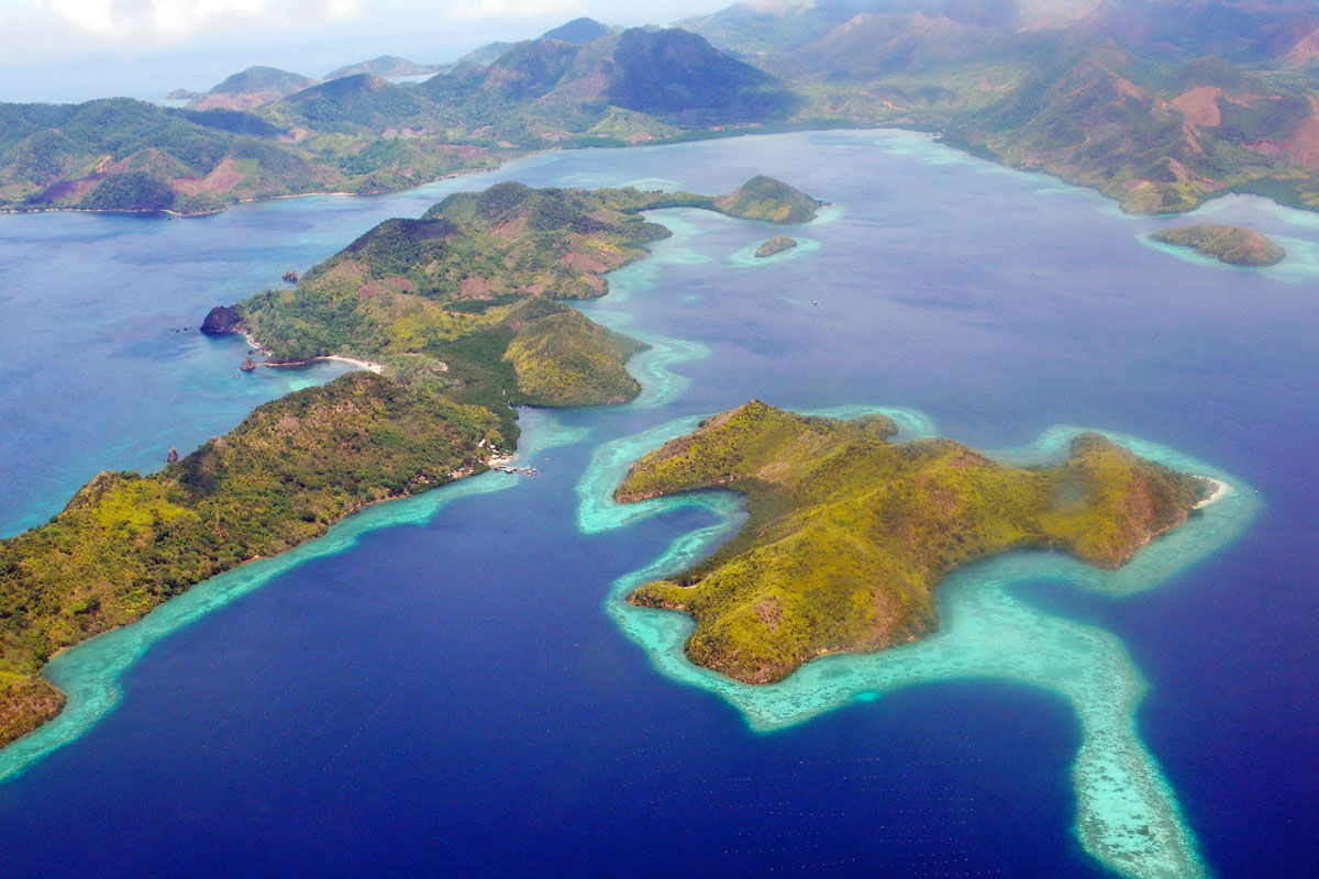 Palawans öar från ovan (Foto: Flickr/sehmaschine)